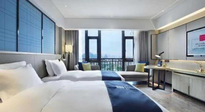 Bed in Echarm Hotel Guilin North High Speed Railway Station