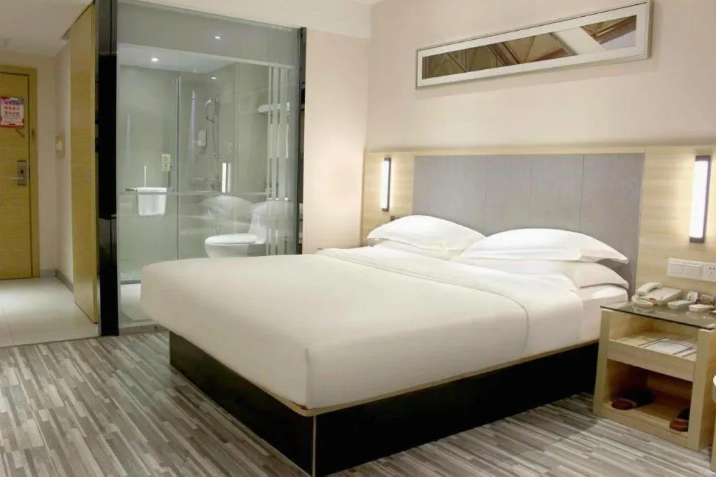 Bed in City Comfort Inn Hechi Du'an Wenti Square