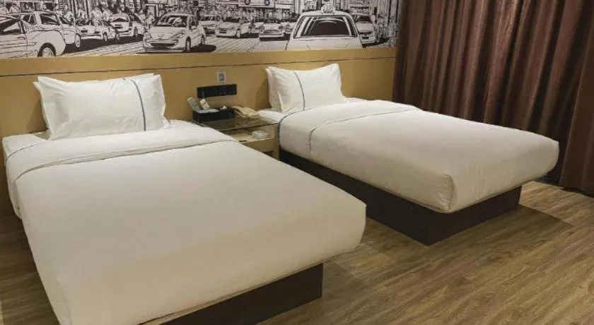 Bed in City Comfort Inn Hechi Du'an Wenti Square