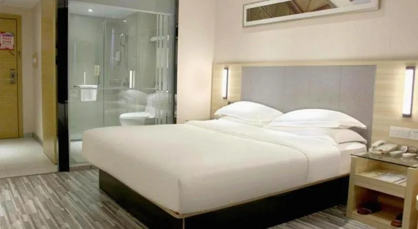 Bed in City Comfort Inn Hechi Du'an Wenti Square