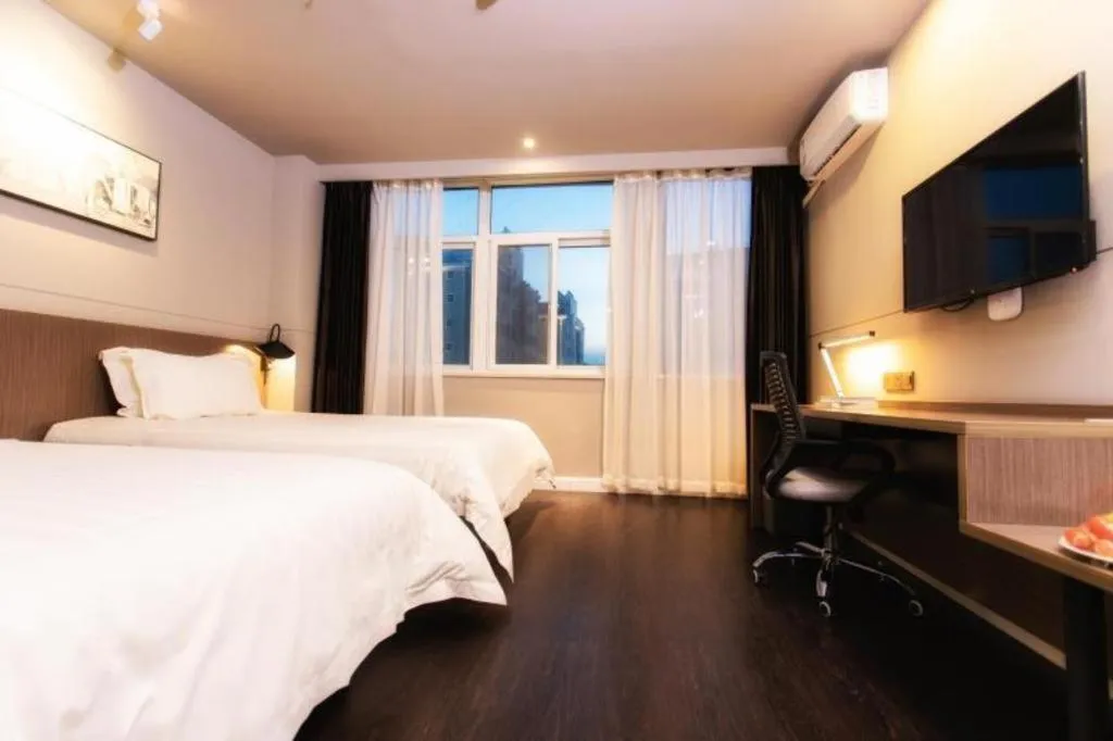 Bed in Jinjiang Inn Style Ningxia Guyuan Beijing Road