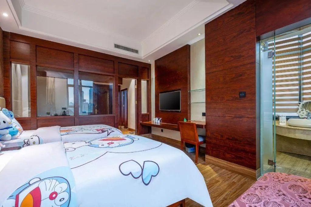 Bed in Haikou Kai Wei Hotel