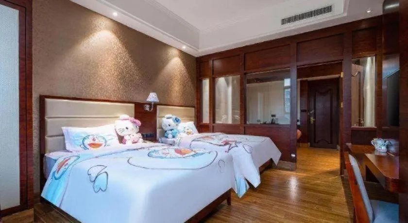 Bed in Haikou Kai Wei Hotel