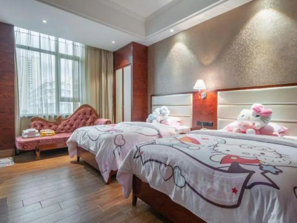 Bed in Haikou Kai Wei Hotel