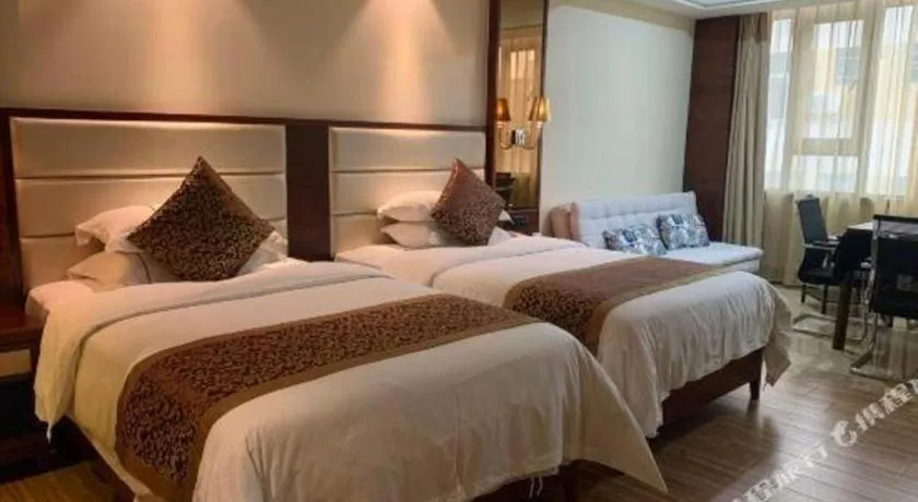 Bed in Haikou Kai Wei Hotel