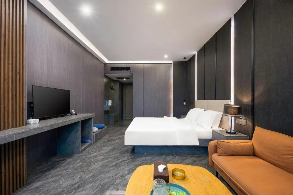 Bed in Haikou Kai Wei Hotel