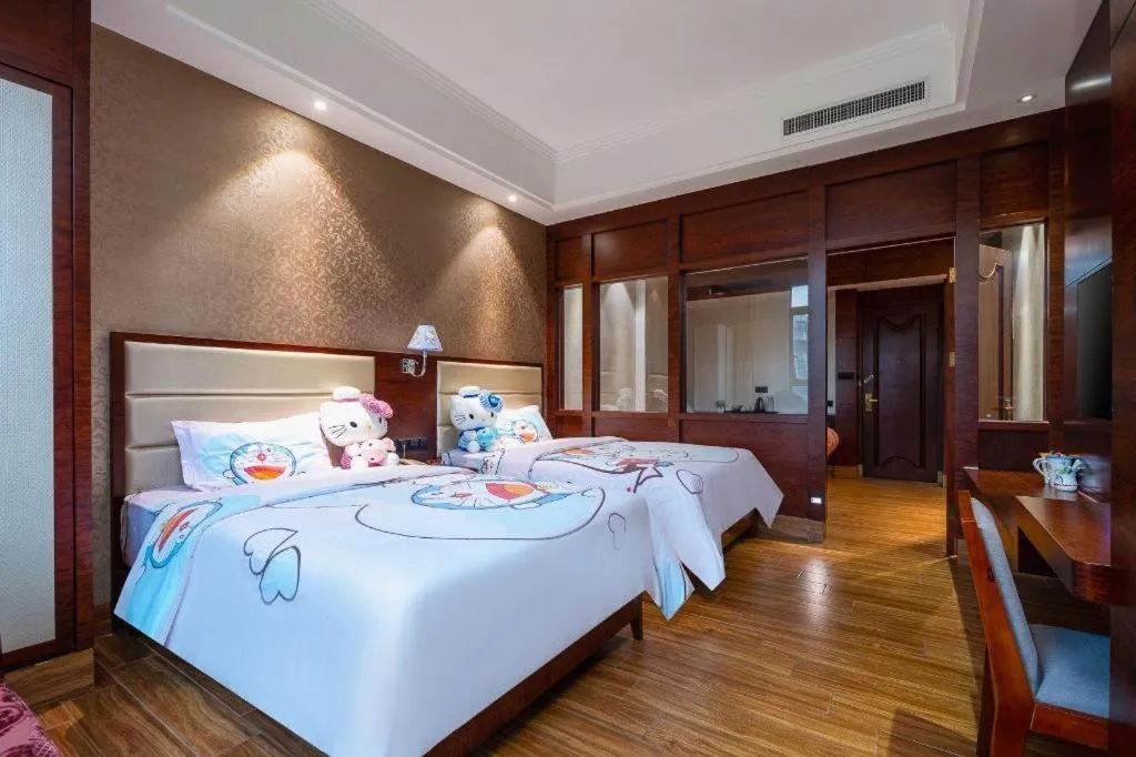 Bed in Haikou Kai Wei Hotel