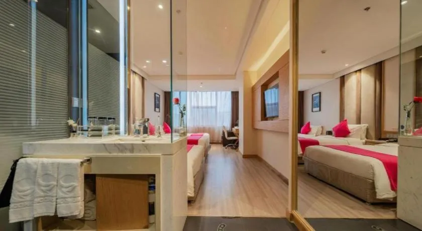 Bed in Xian Leica Hotel