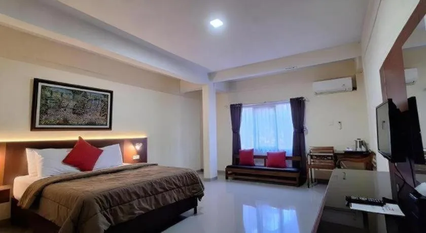 Bed in Augusta Pelabuhan Ratu Hotel