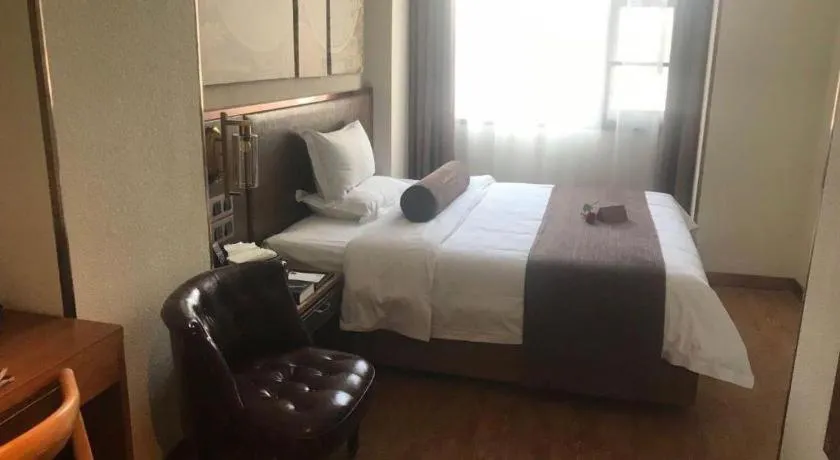 Bed in James Joyce Coffetel Xi'an Lingtong The Terracotta Army Huaqingchi University Town Metro Station