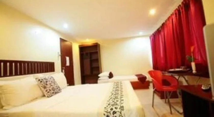 Bed in Naga Land Hotel