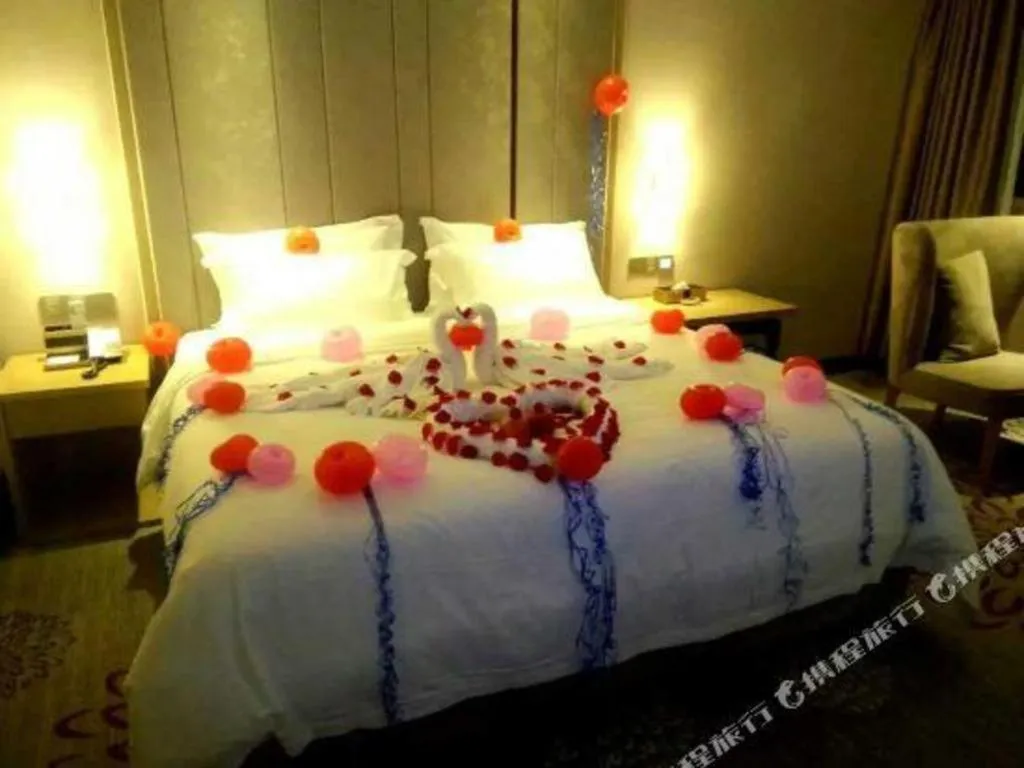 Bed in Lavande Hotels·Qingyuan Jinbiwan