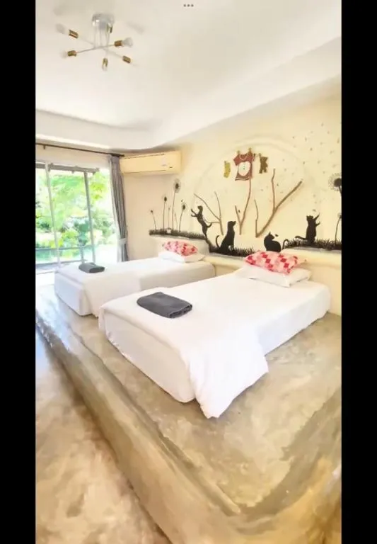 Bed in Dandelion Resort