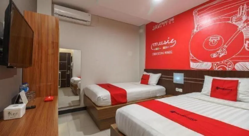 Bed in Hotel JAV Front One