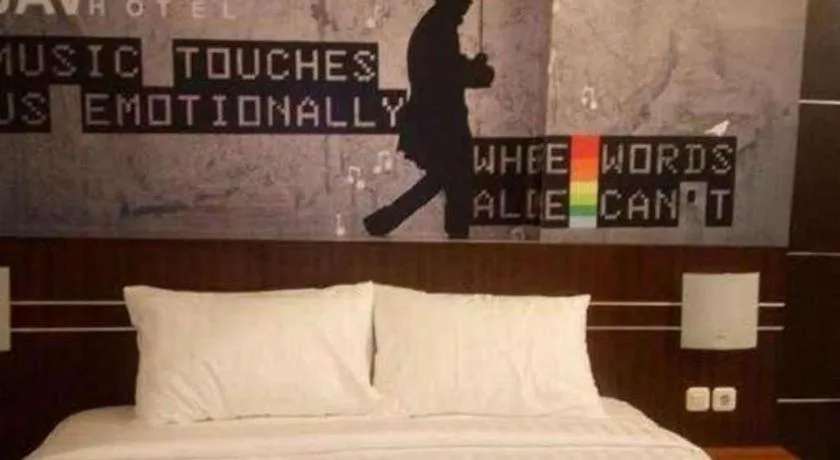 Bed in Hotel JAV Front One