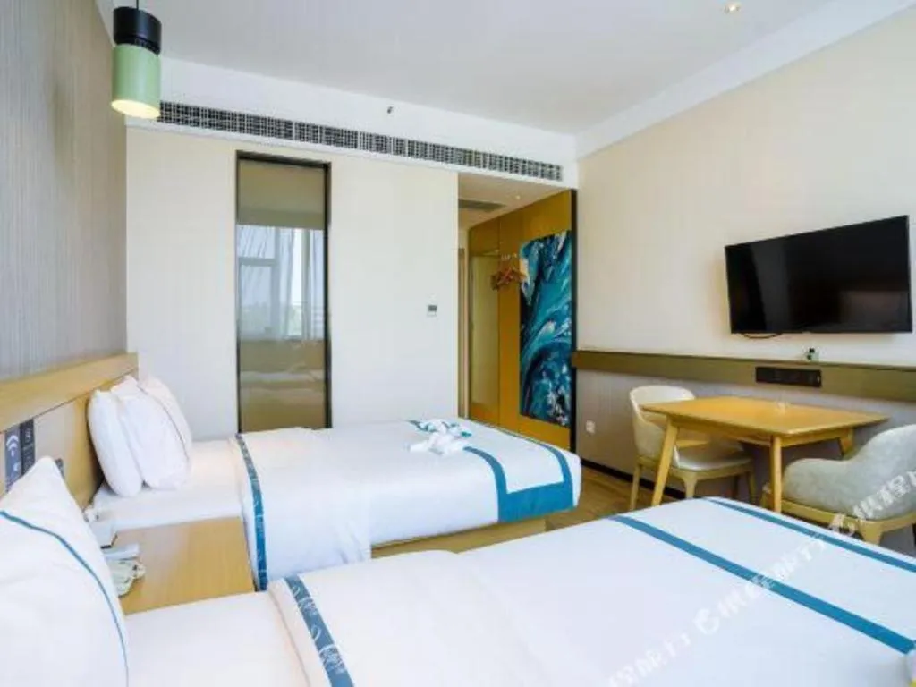 Bed in City Comfort Inn Chongqing Jiangbei Airport T3 Terminal