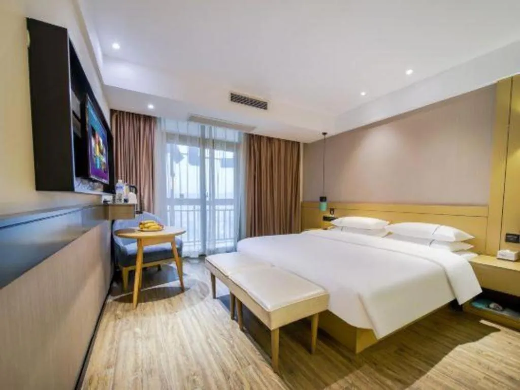 Bed in City Comfort Inn Chongqing Jiangbei Airport T3 Terminal