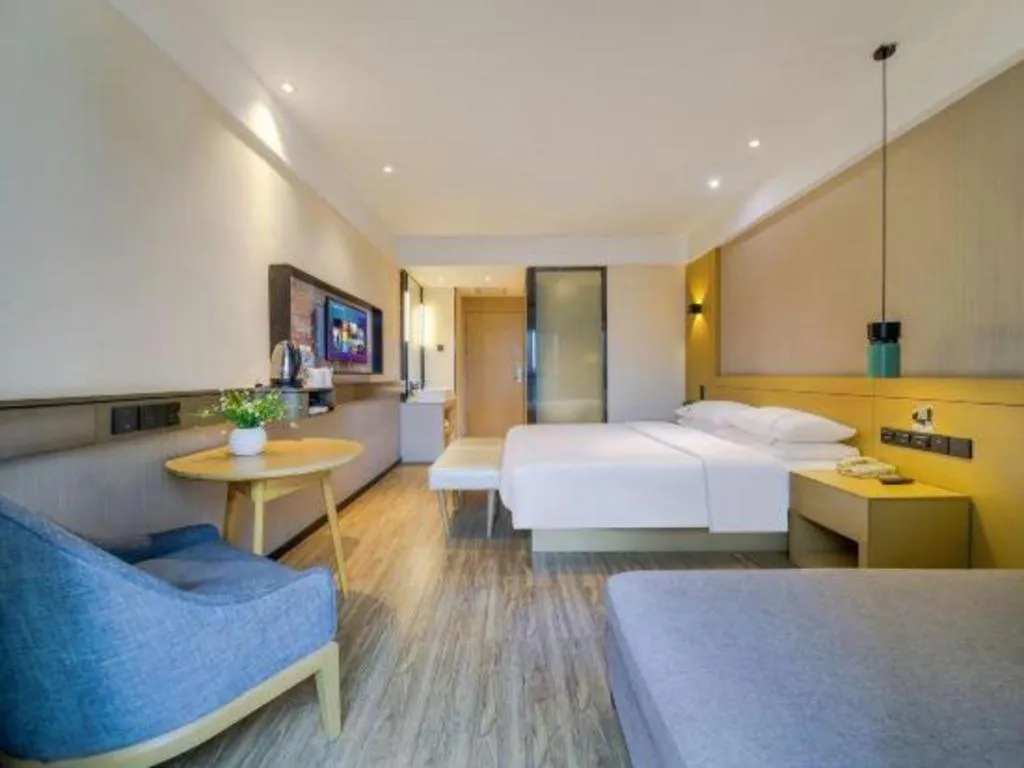 Bed in City Comfort Inn Chongqing Jiangbei Airport T3 Terminal