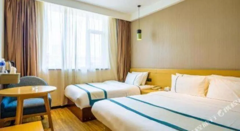 Bed in City Comfort Inn Chongqing Jiangbei Airport T3 Terminal