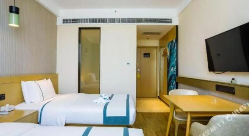 Bed in City Comfort Inn Chongqing Jiangbei Airport T3 Terminal