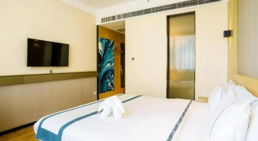 Bed in City Comfort Inn Chongqing Jiangbei Airport T3 Terminal