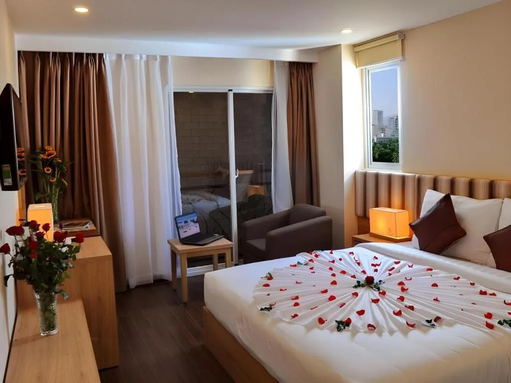Bed in Begonia Nha Trang Hotel