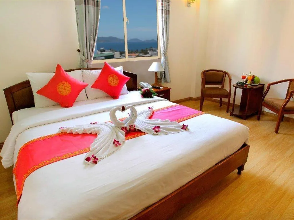 Bed in Begonia Nha Trang Hotel