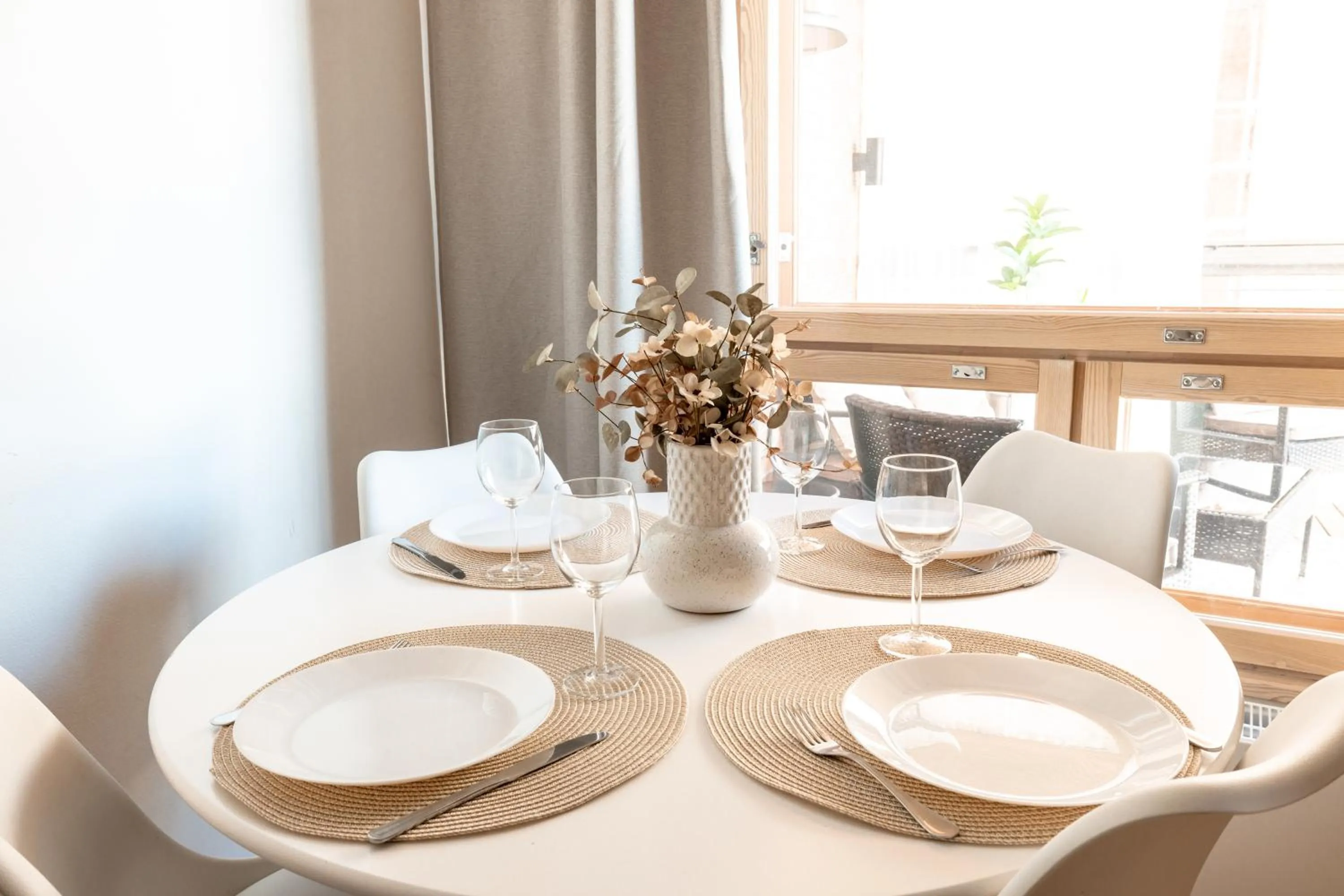 Dining area in 2ndhomes Kamppi Center Apartment with Balcony & Sauna