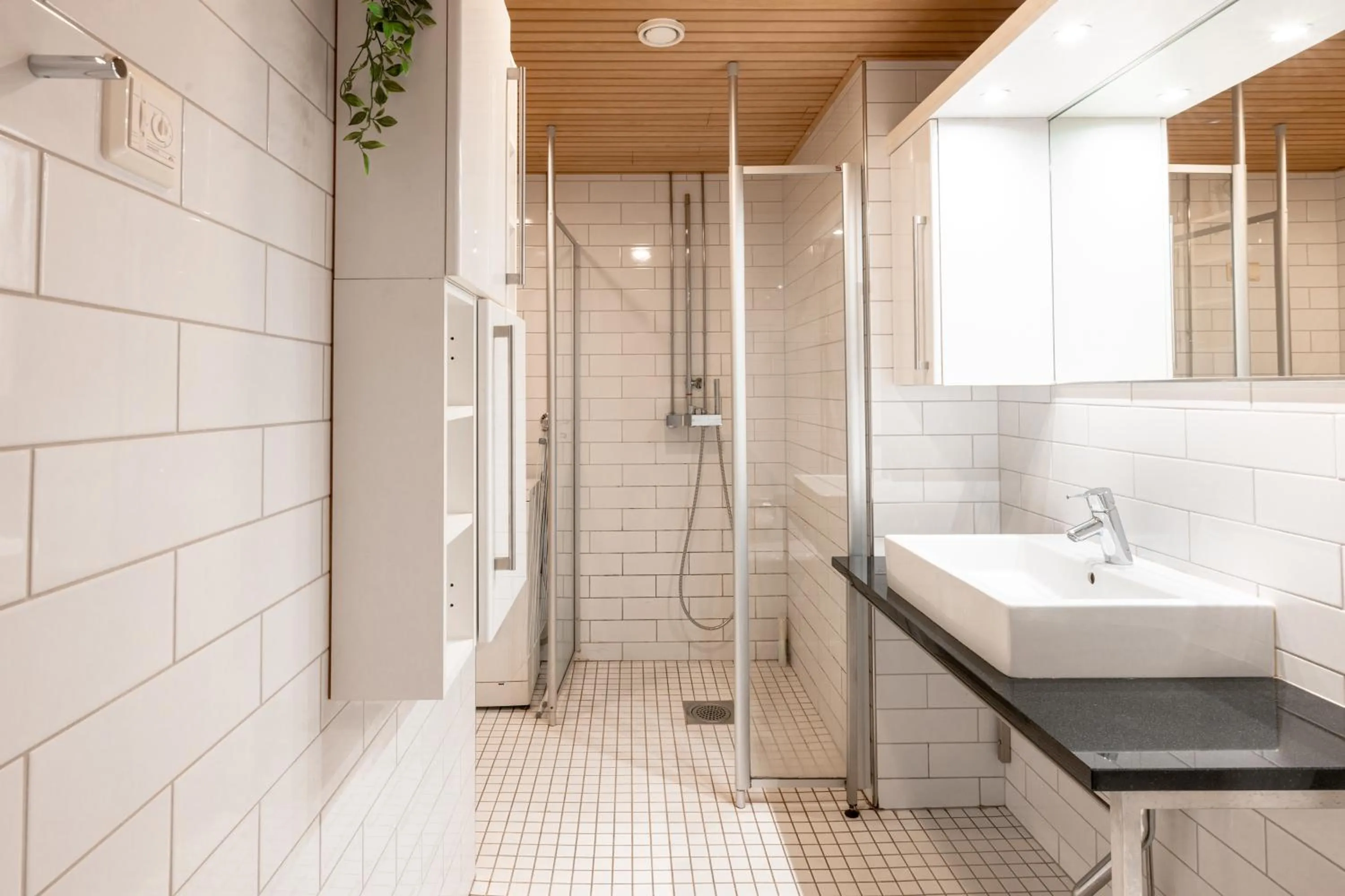 Shower in 2ndhomes Kamppi Center Apartment with Balcony & Sauna