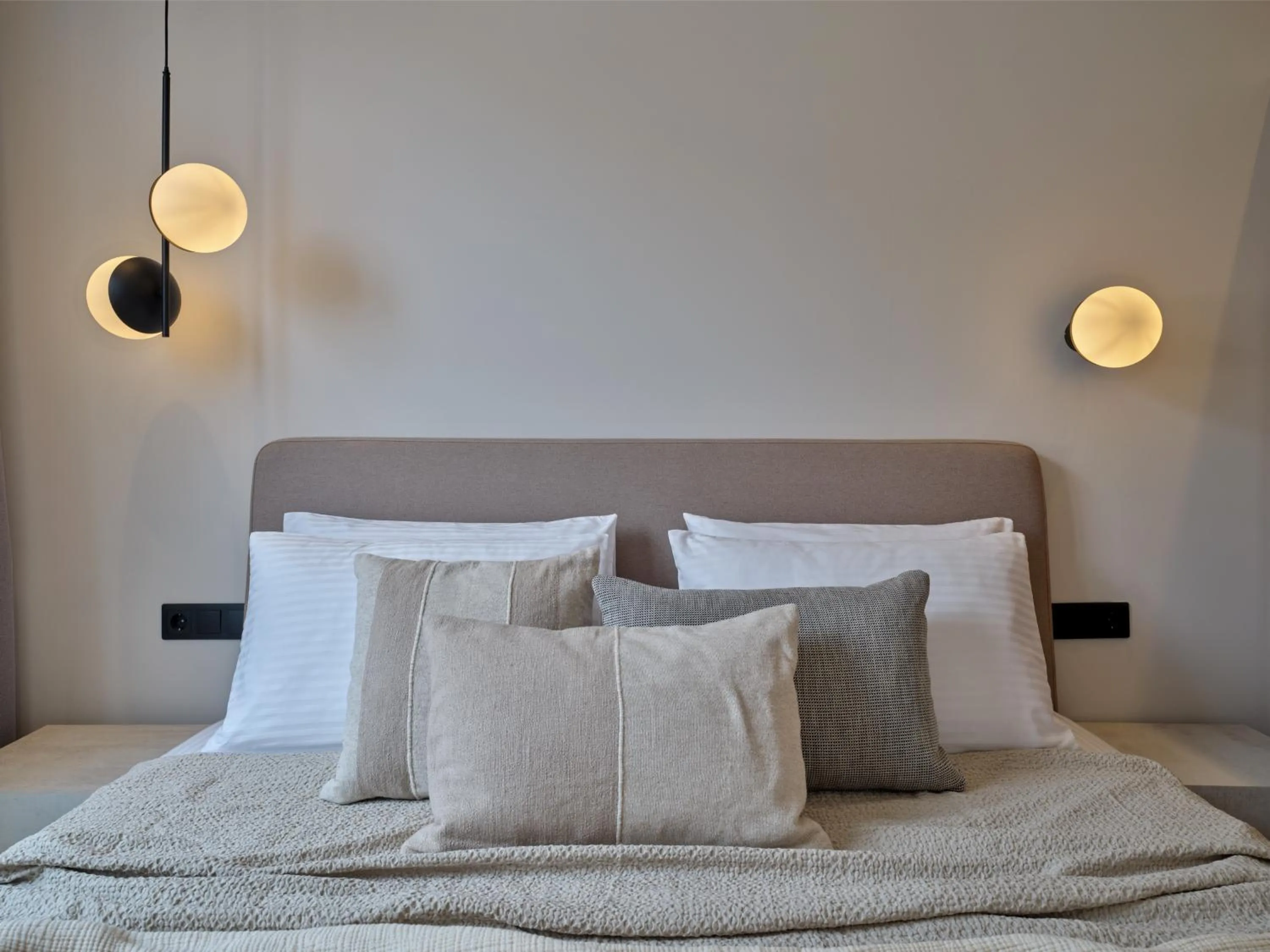 Bed in Haya Athens Loftie Suites