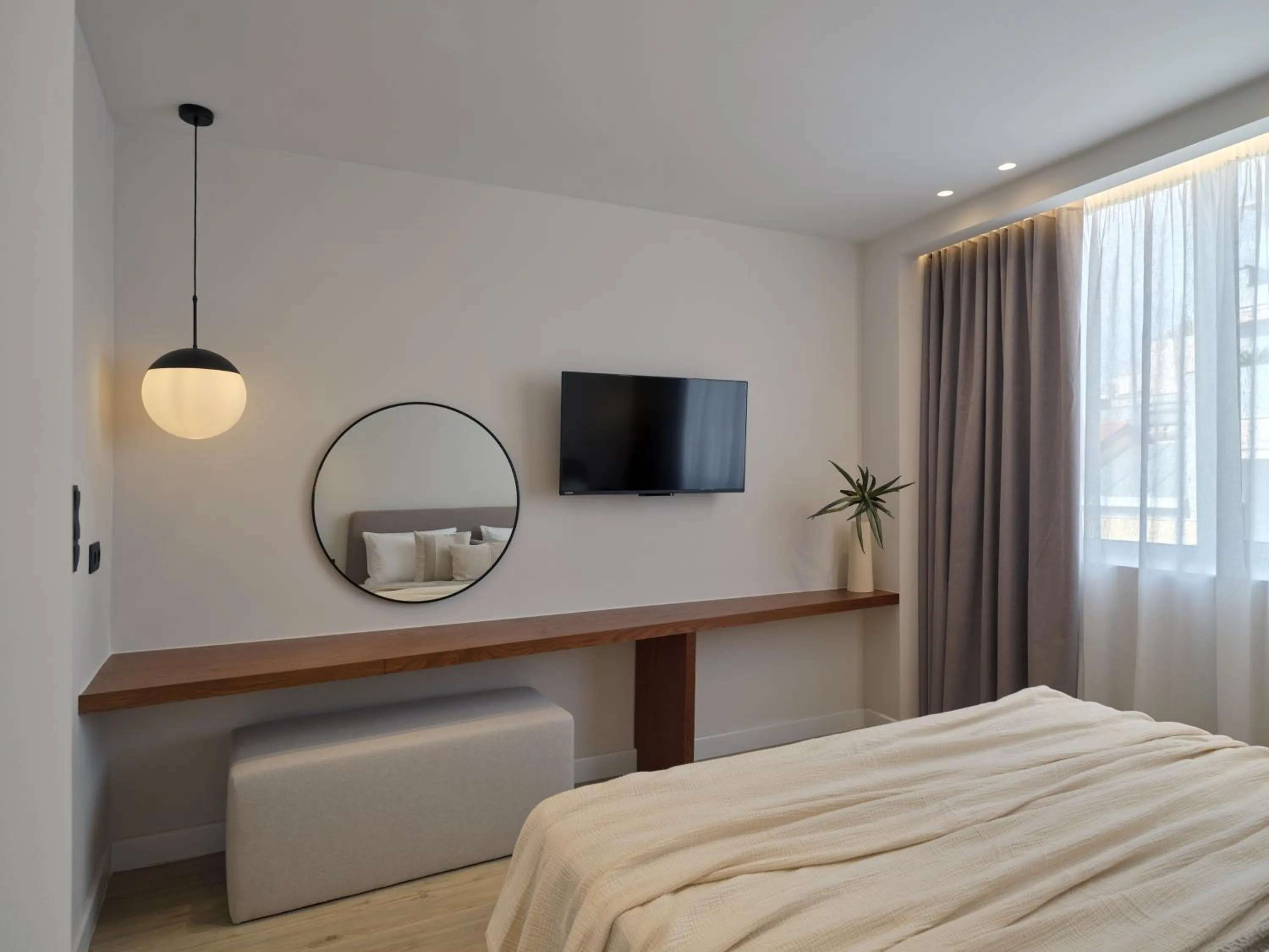 Bedroom, Bed in Haya Athens Loftie Suites