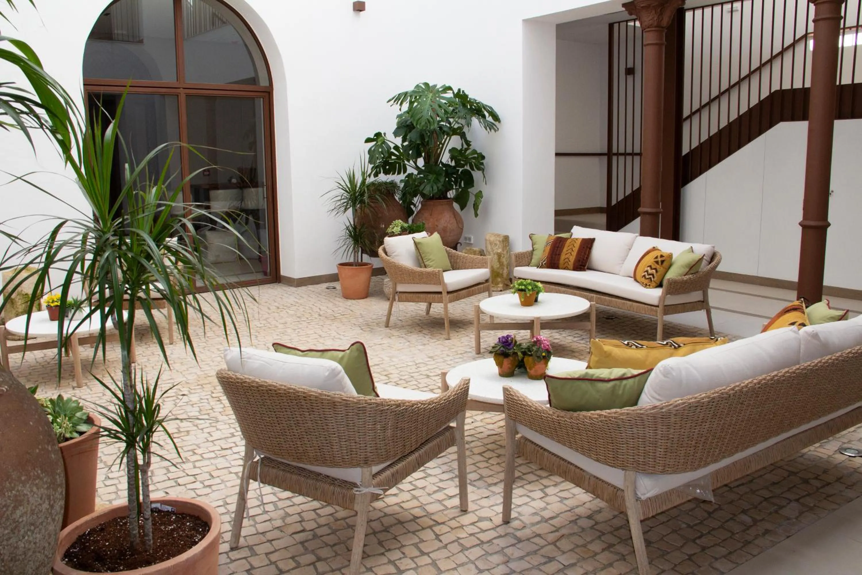 Patio in Puerta de la Ribera Suites