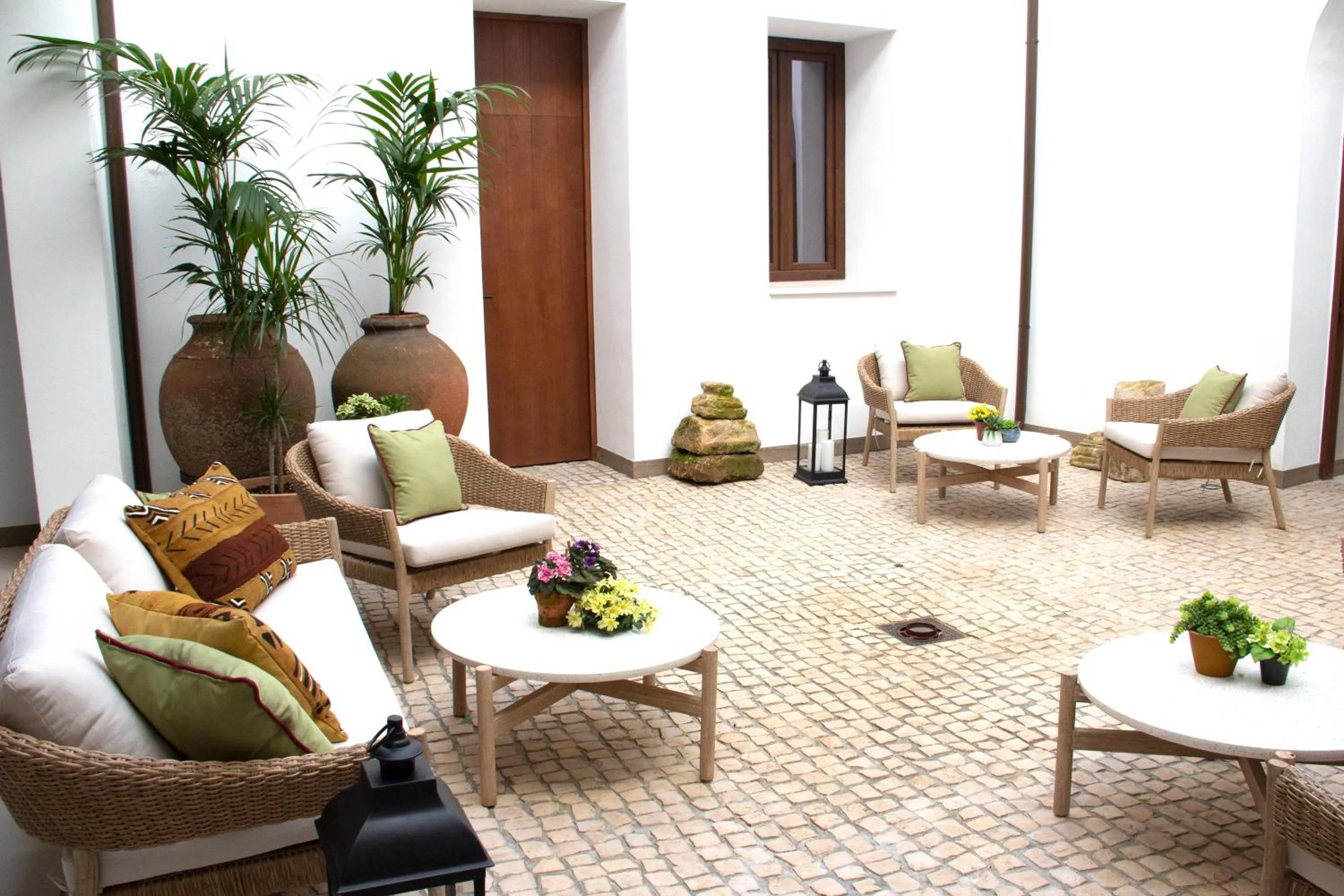 Patio in Puerta de la Ribera Suites
