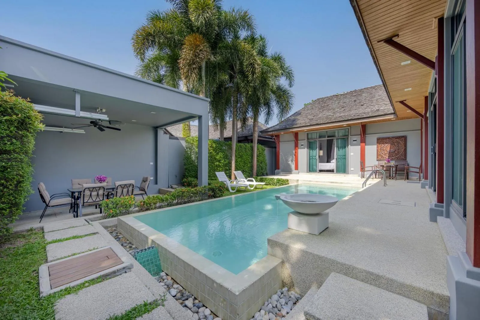 Pool view in Saiyuan Estate by TropicLook