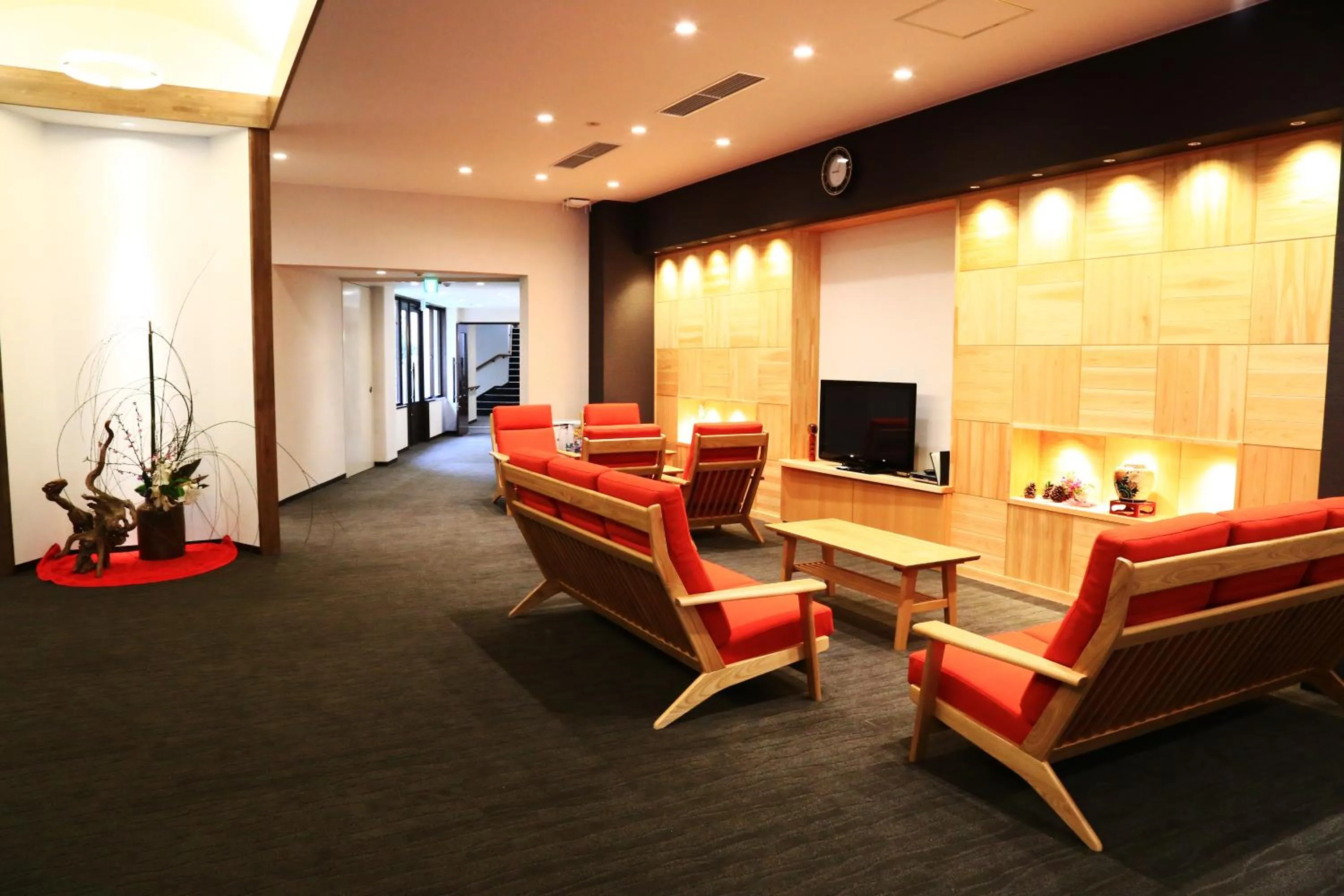 Communal lounge/ TV room in Iruka Onsen Hotel Seiryuusou