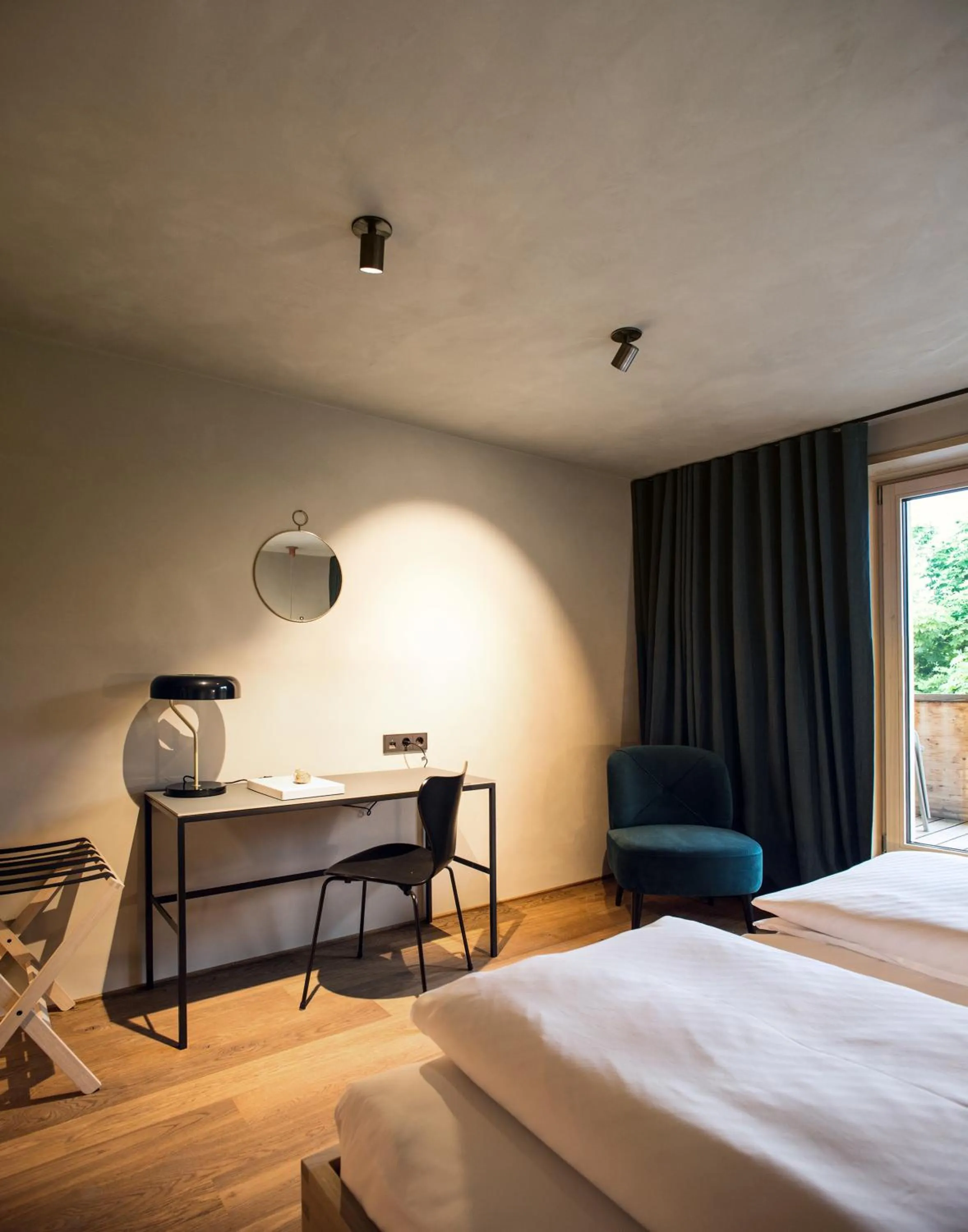 Bed in Biohotel Schwanen