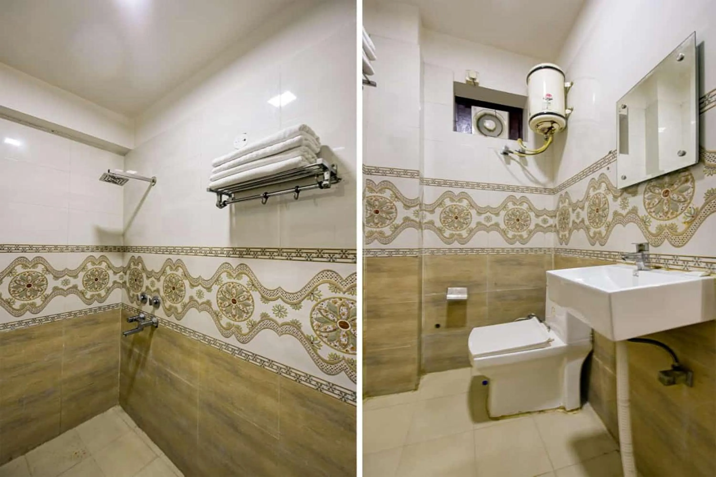 Shower in Hotel Lookout Stay Delhi IGI Airport