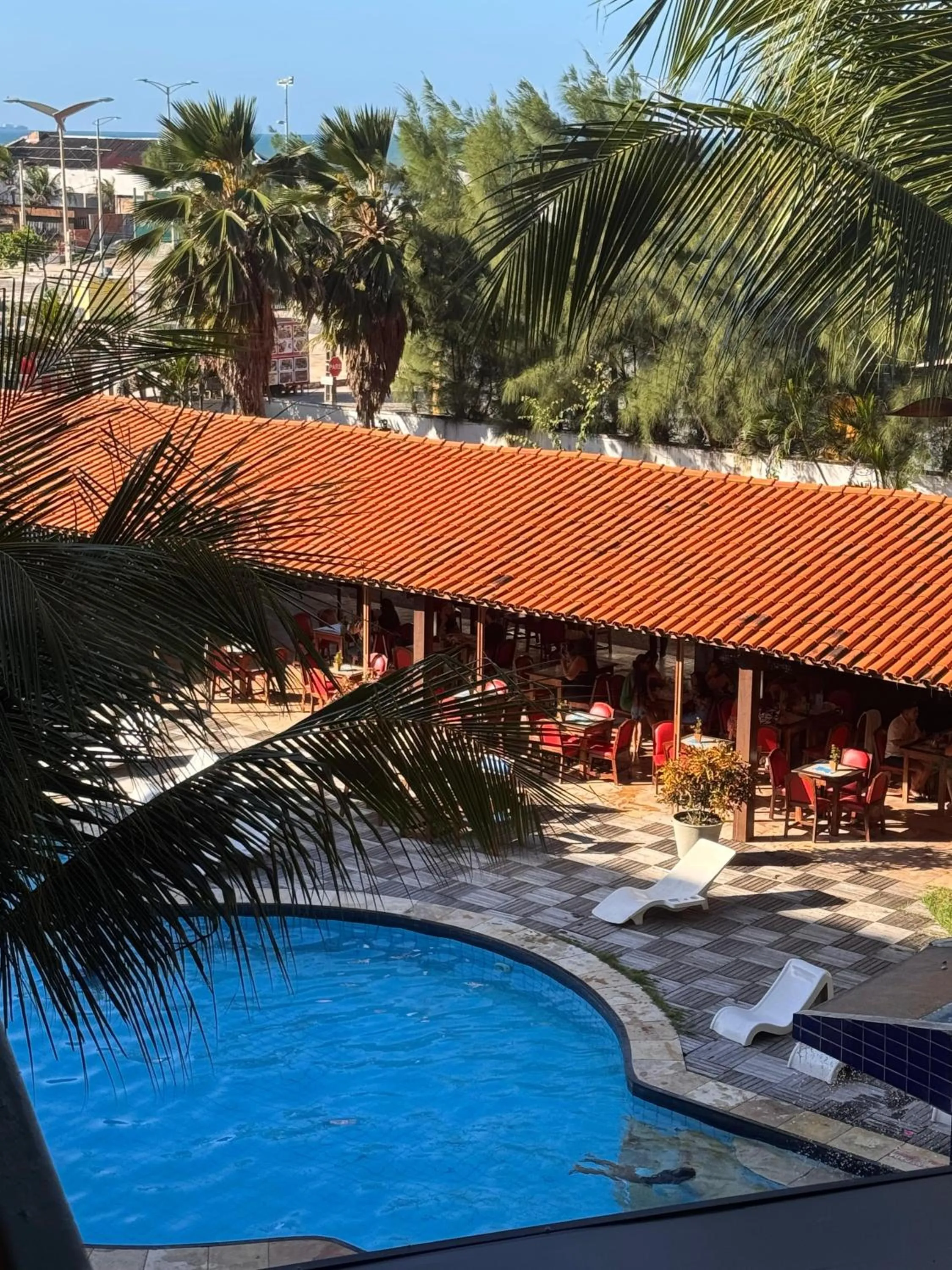 Pool view in Porto Futuro Hotel