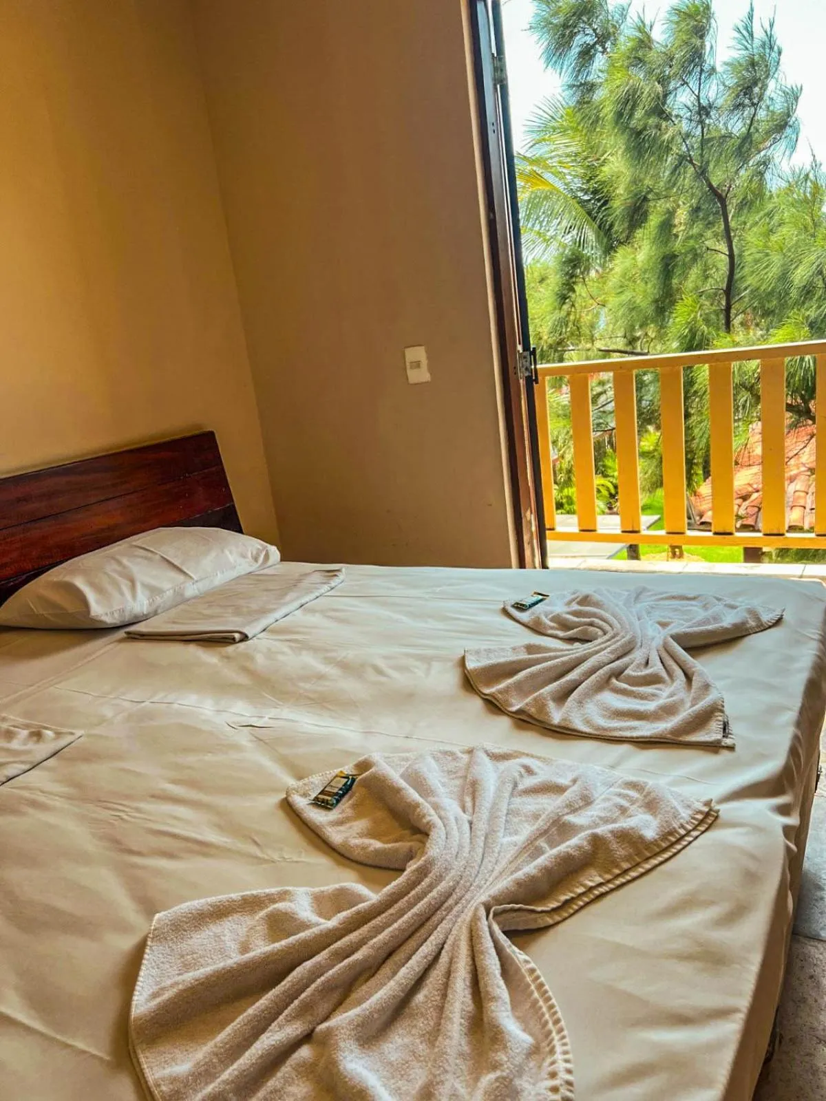 Bed in Porto Futuro Hotel