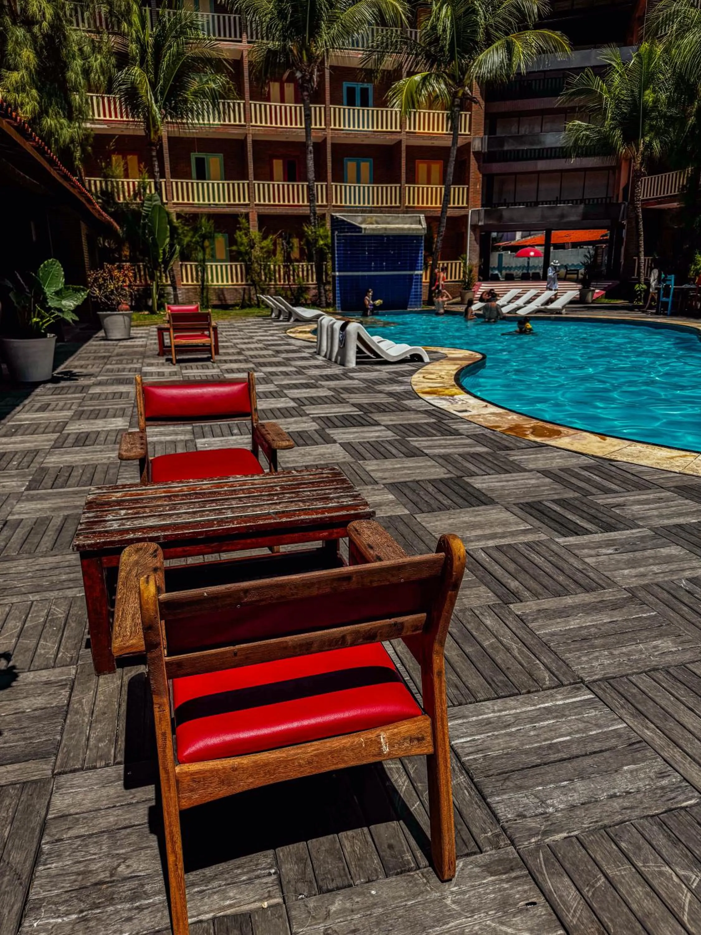 Pool view in Porto Futuro Hotel