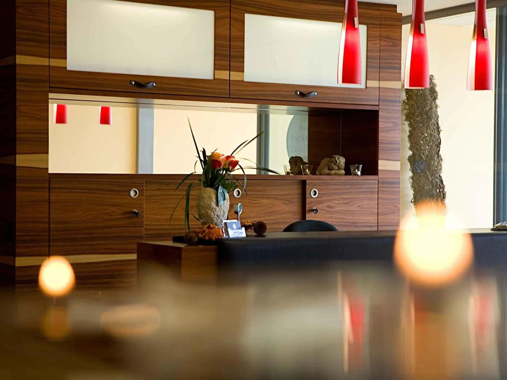Lobby or reception in Hotel Neckartal