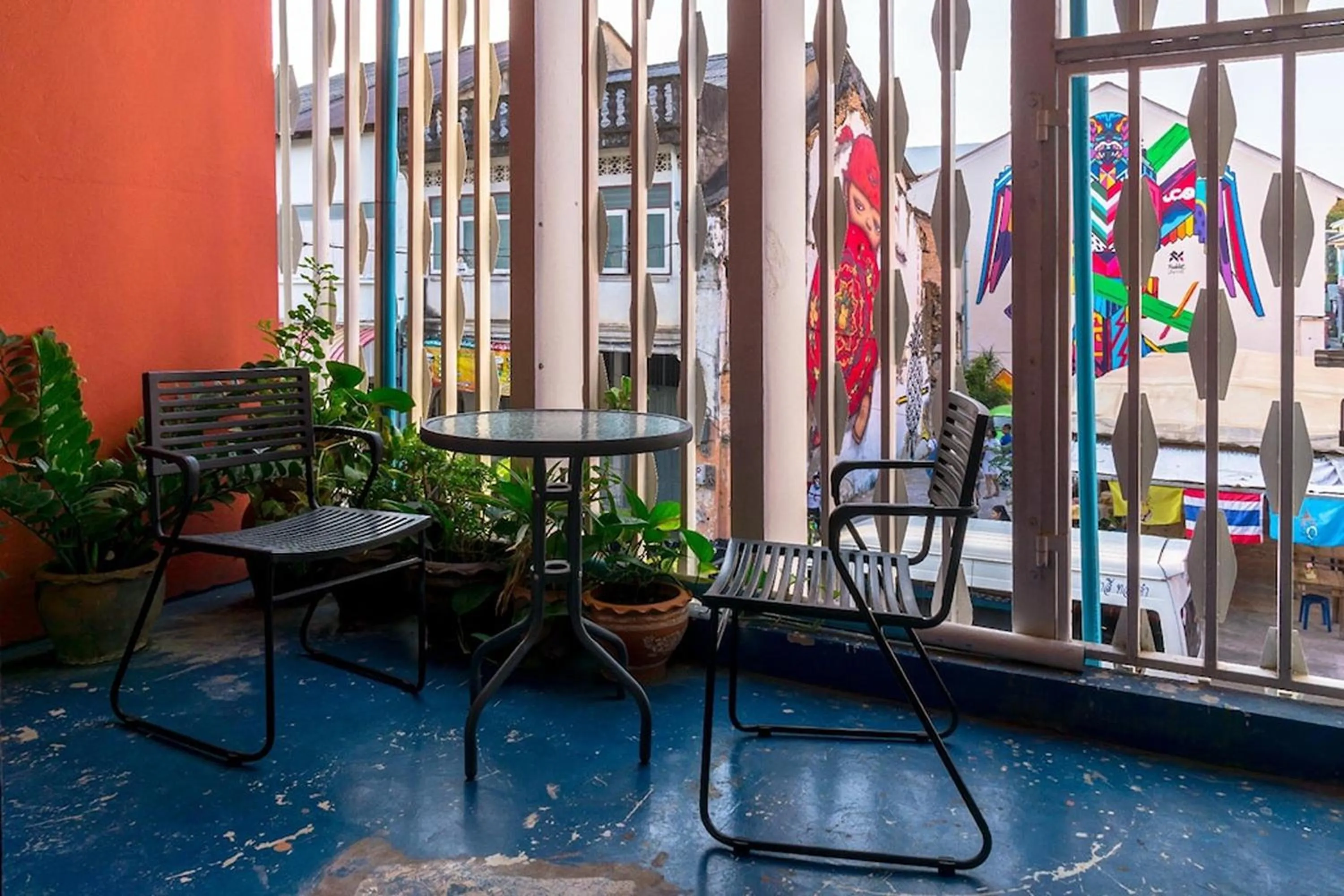 Balcony/Terrace in GOTUM Hostel 2 & Money Exchange