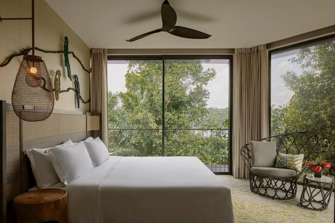 Bed in Mandai Rainforest Resort by Banyan Tree