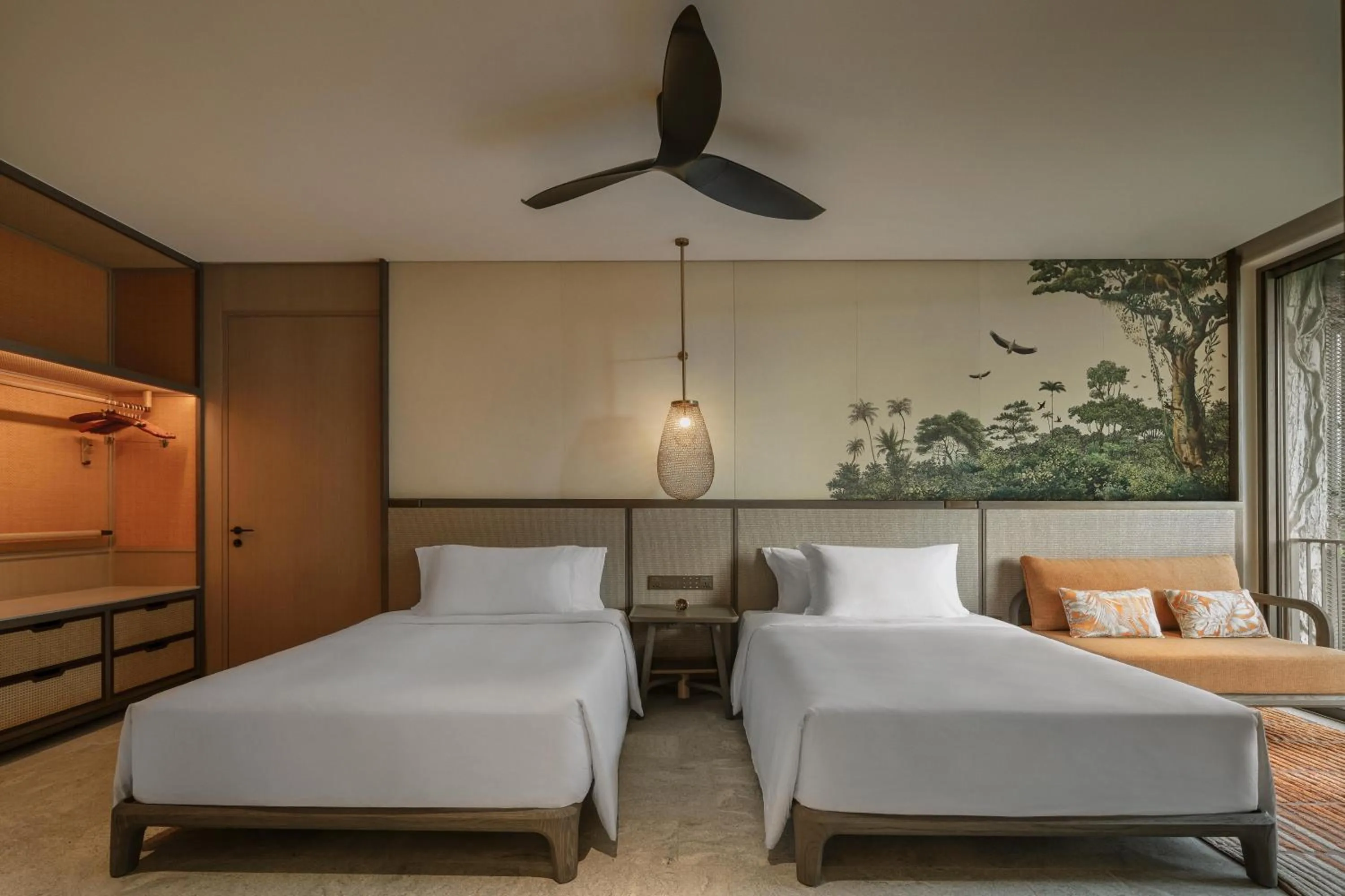 Bed in Mandai Rainforest Resort by Banyan Tree