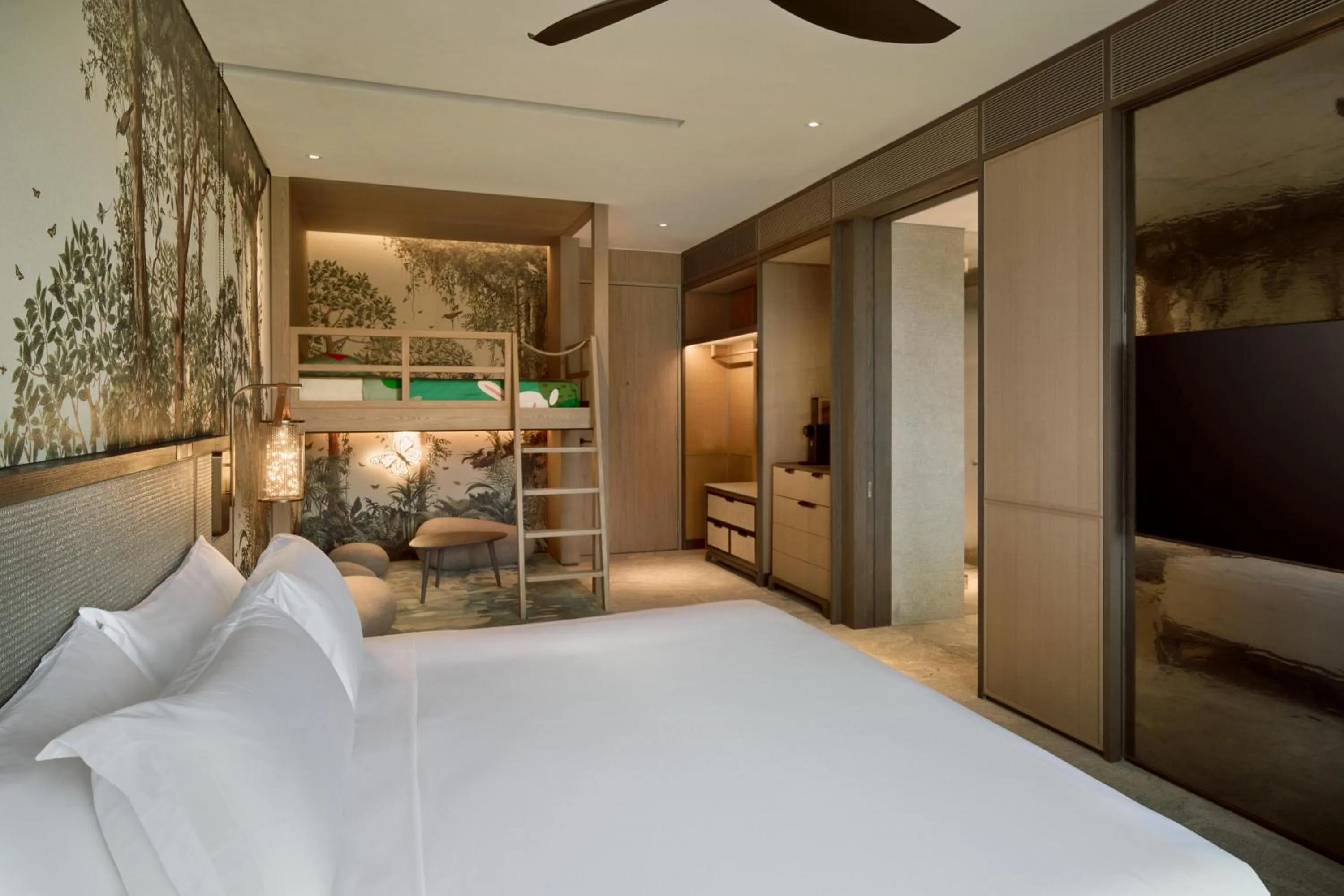 Bed in Mandai Rainforest Resort by Banyan Tree