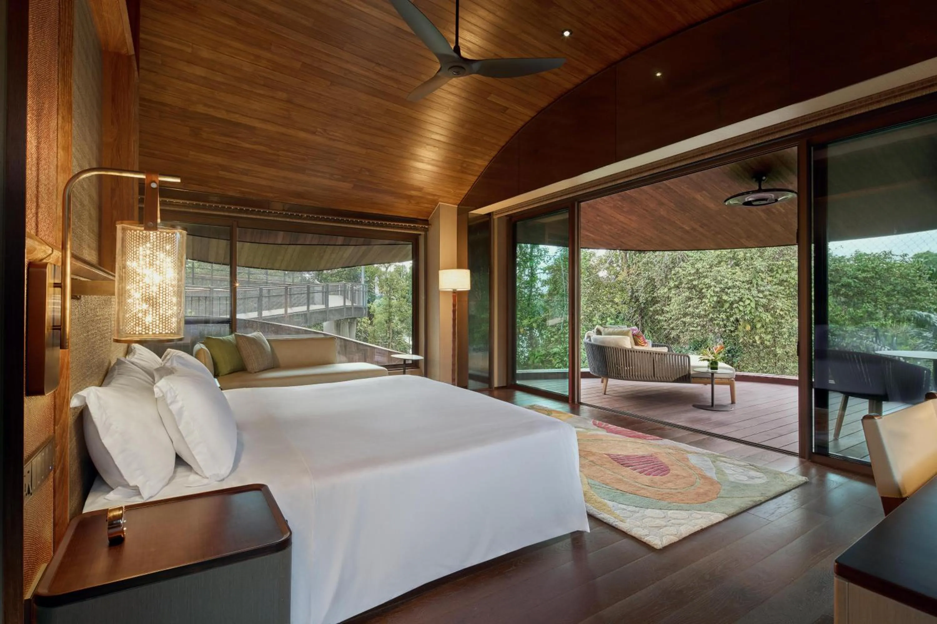 Bed in Mandai Rainforest Resort by Banyan Tree