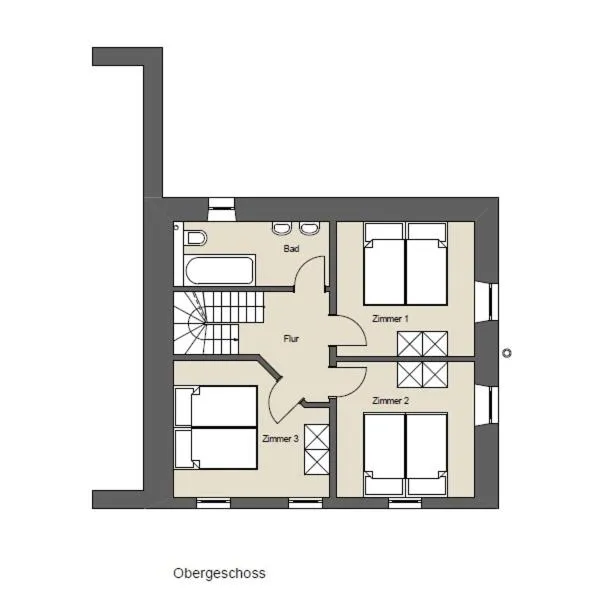 Floor plan in Gasthaus Pension Geimer