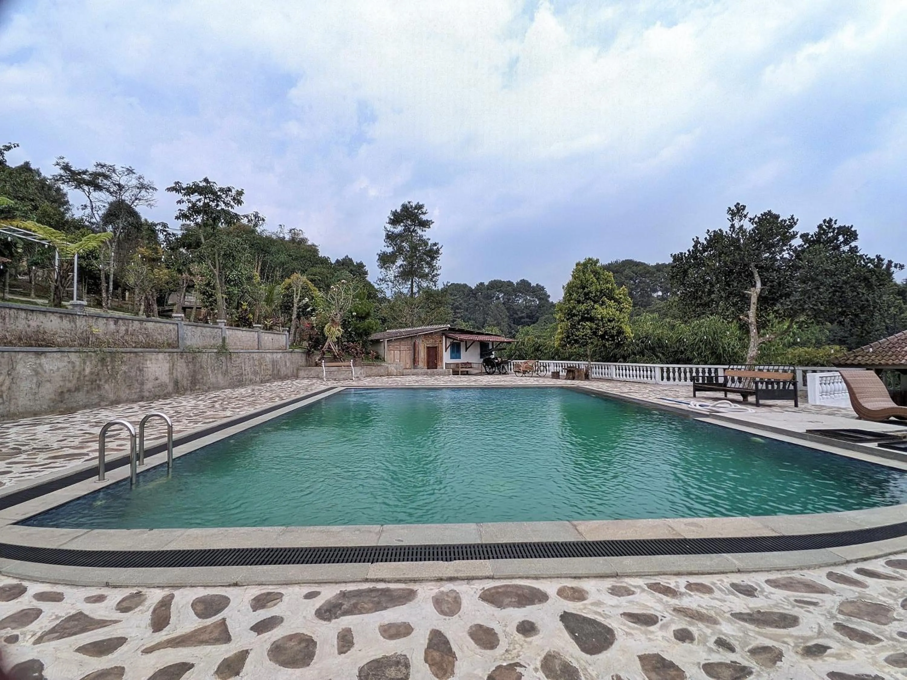 Natural landscape in Omah Trasan Pangrango