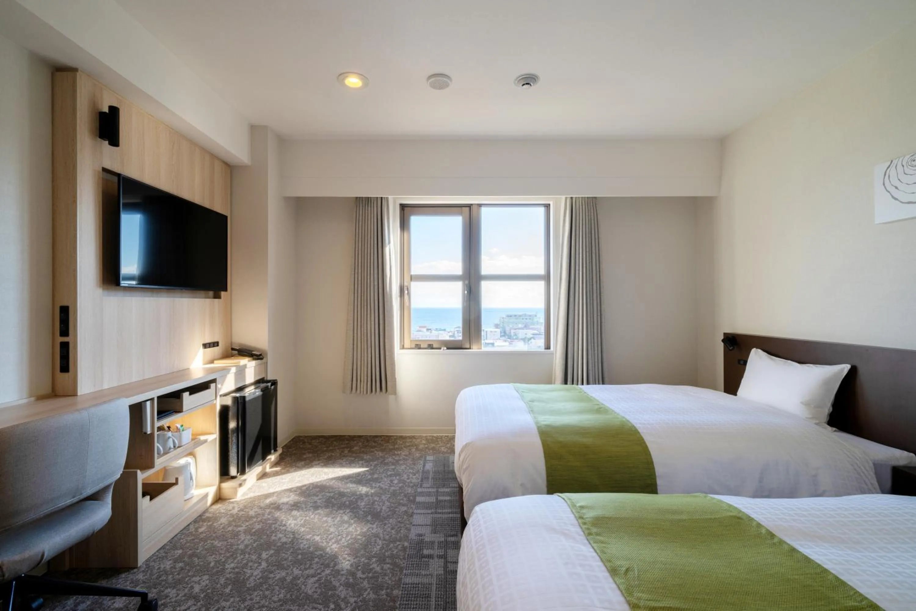 Bed in Hotel Enoe Hakodate