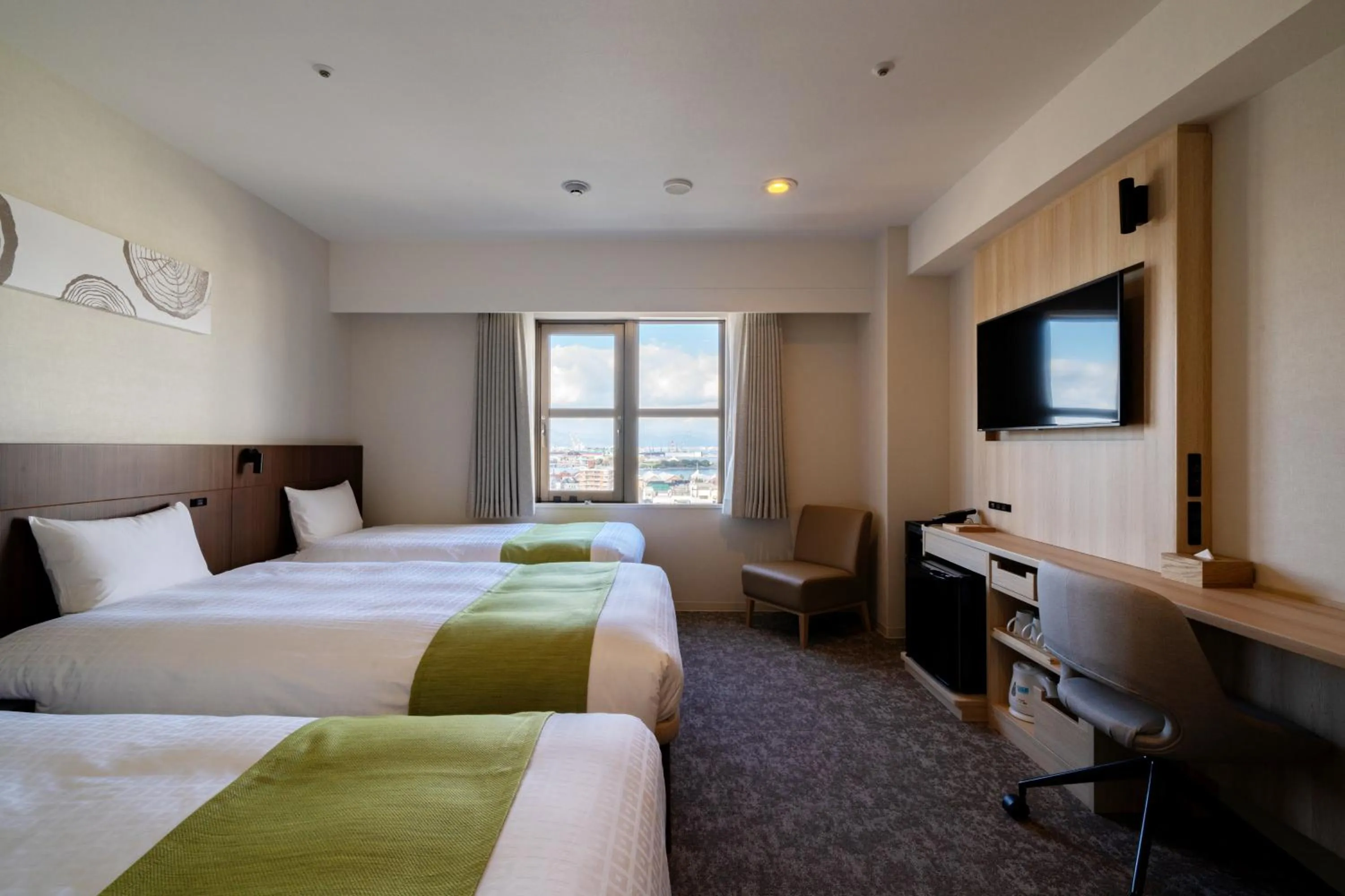 Bed in Hotel Enoe Hakodate